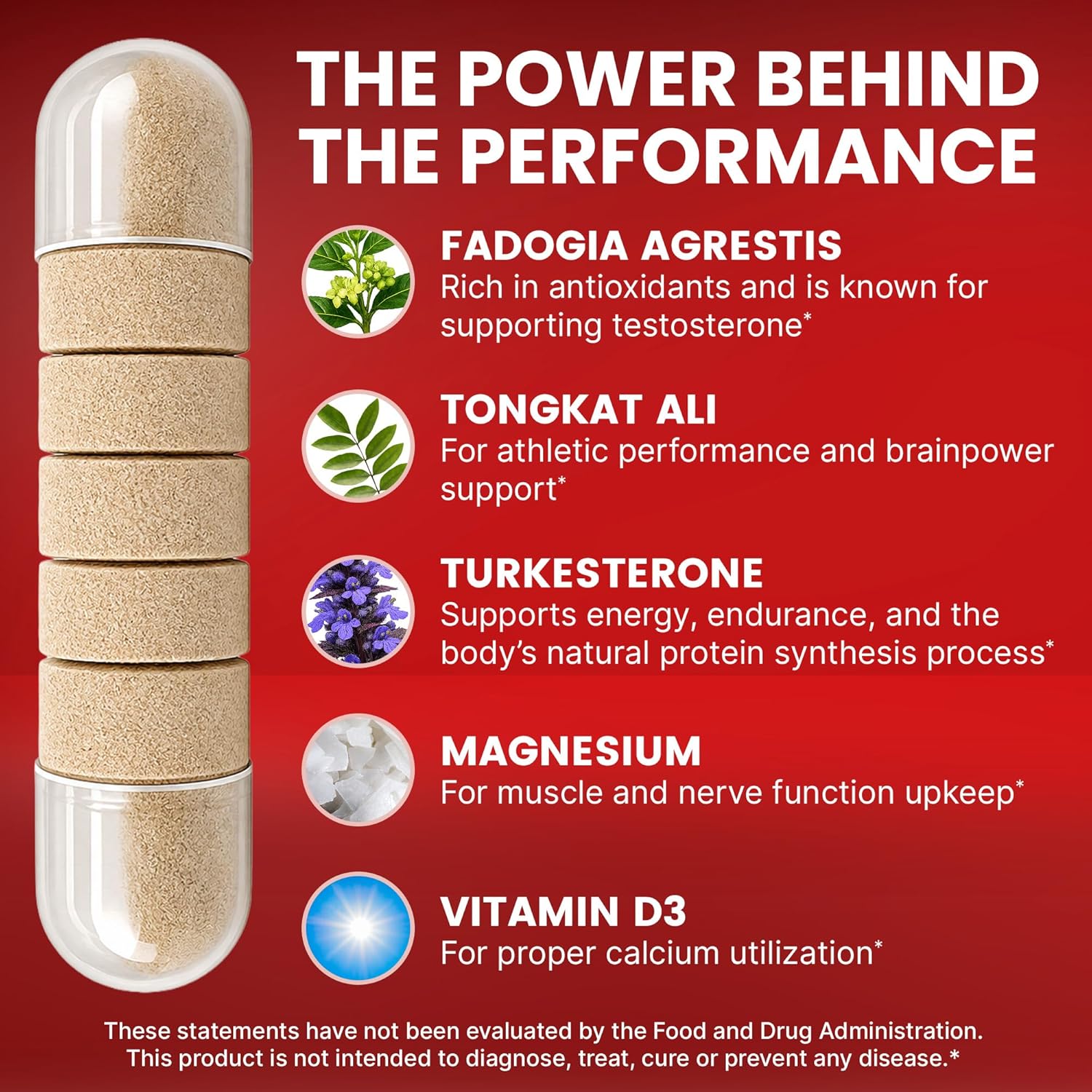 PrimeMD 12-in-1 Fadogia Agrestis and Tongkat Ali - Testosterone Supplement for Men with Turkesterone - HornyGoatWeed for Men for Overall Well-Being - PrimeMD