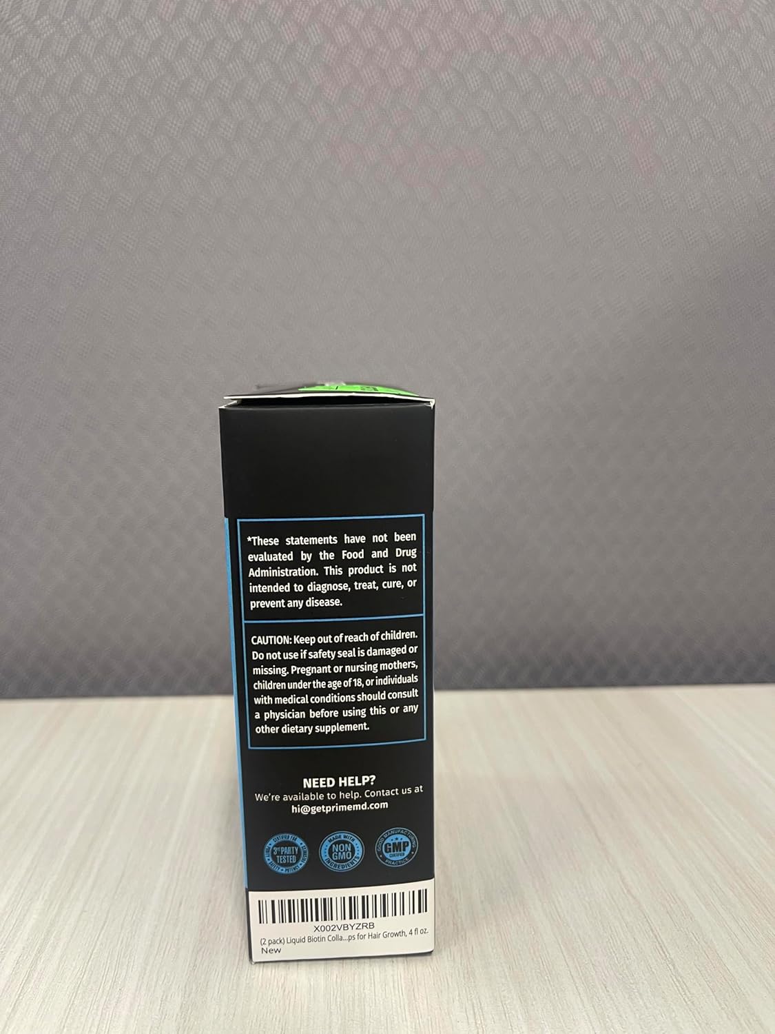 Liquid Collagen Biotin (2pk), Fadogia Tongkat Ali (1pk), and Nitric Oxide (1pk) Supplement Bundle - Potent Vitamins for Hair, Skin, Nails, Heart, Energy, & Testosterone Support - Non-GMO, Vegan - PrimeMD