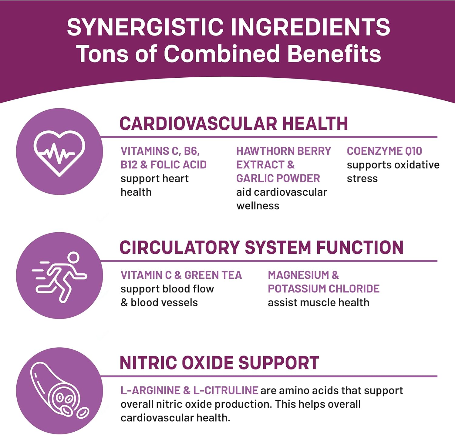 Liquid Collagen Biotin (2pk), Ceylon Cinnamon (2pk), and Nitric Oxide (1pk) Supplement Bundle - Potent Vitamins for Hair, Skin, Nails, Heart, Metabolism, & Lipid Support - Non-GMO, Vegan, Gluten-Free - PrimeMD