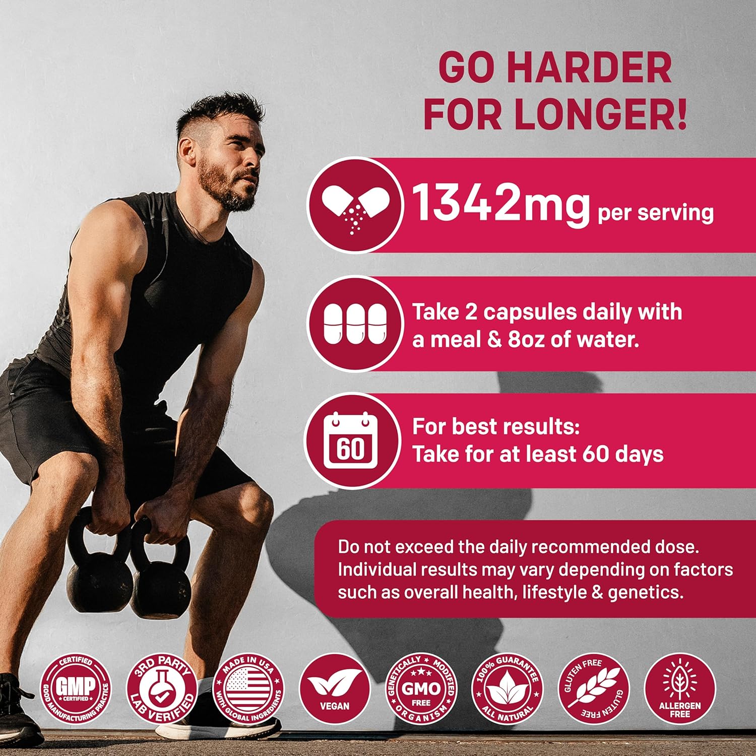 Ceylon Cinnamon (1pk) and Fadogia Tongkat Ali (1pk) Supplement Bundle - Potent Vitamins for Heart, Energy, Muscle, Testosterone, & Immune Support - Non-GMO, Vegan, Gluten-Free - PrimeMD