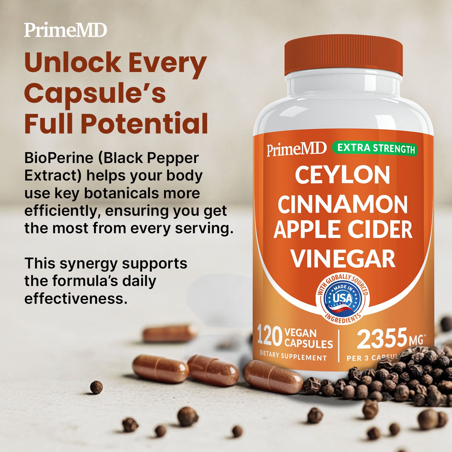 5-in-1 Ceylon Cinnamon Powder Extra Strength