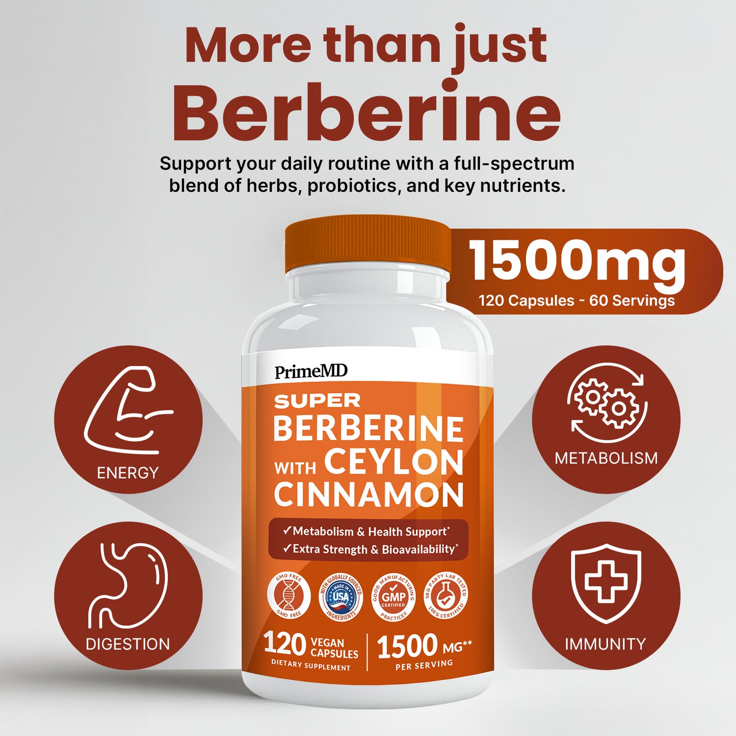 Super Berberine Supplement with Ceylon Cinnamon