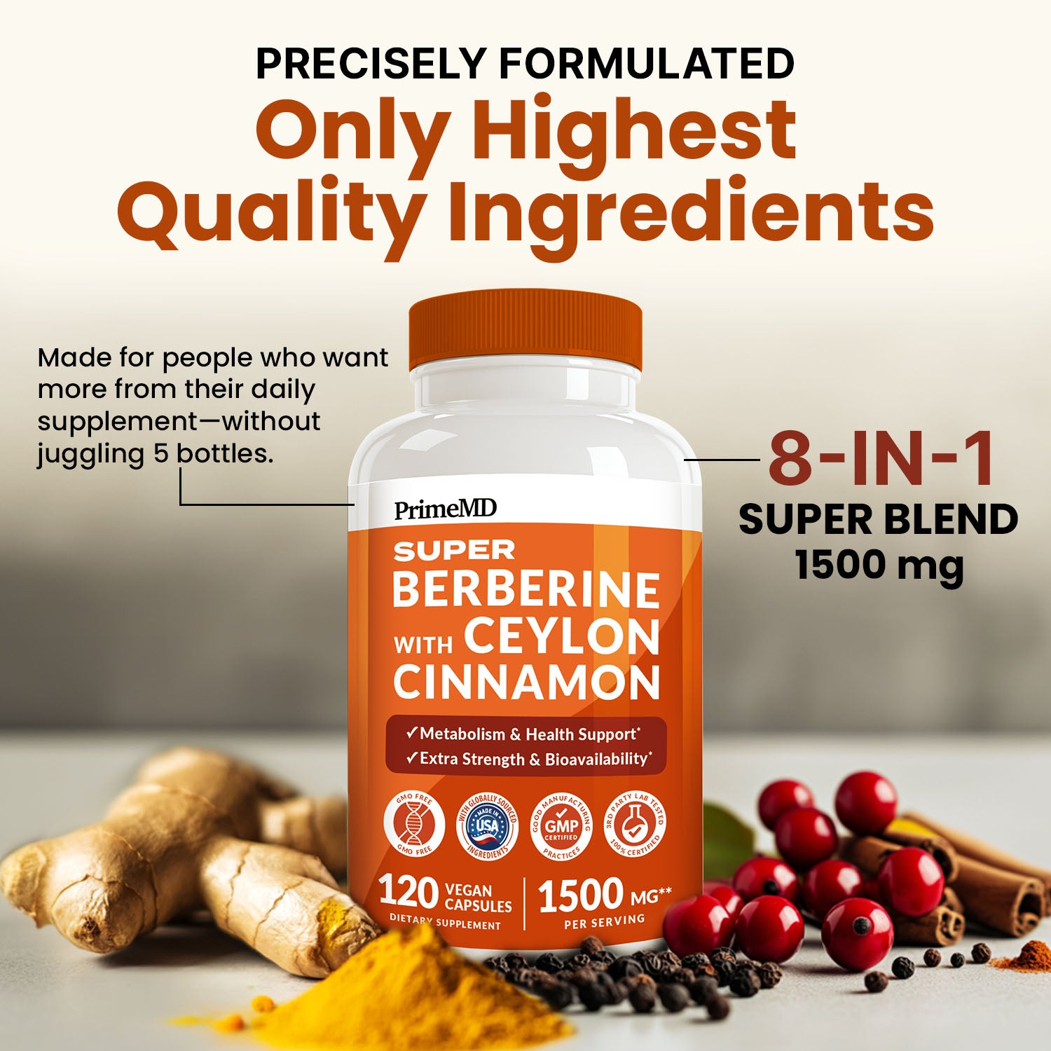 Super Berberine Supplement with Ceylon Cinnamon