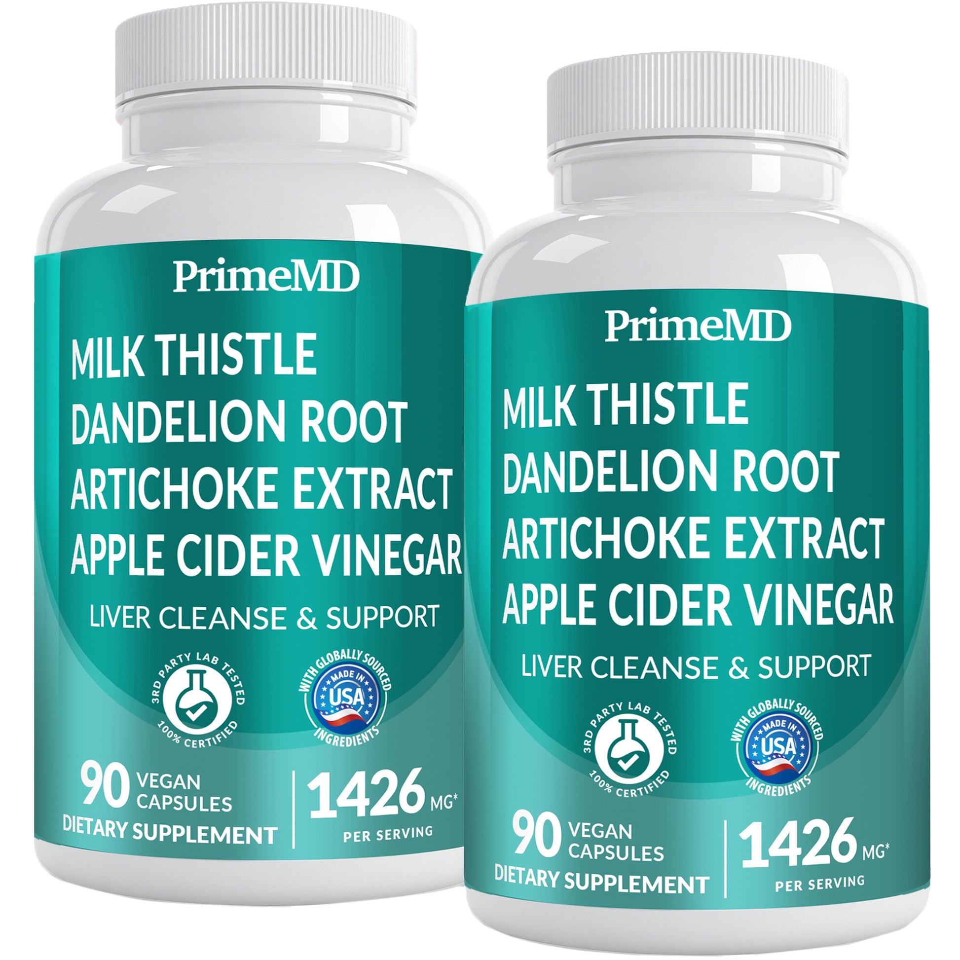 32-in-1 Liver Support with Milk Thistle Supplement – Liver Detox with Silymarin, Artichoke Extract & Beetroot Powder – Comprehensive Wellness Formula for Liver Cleanse - PrimeMD