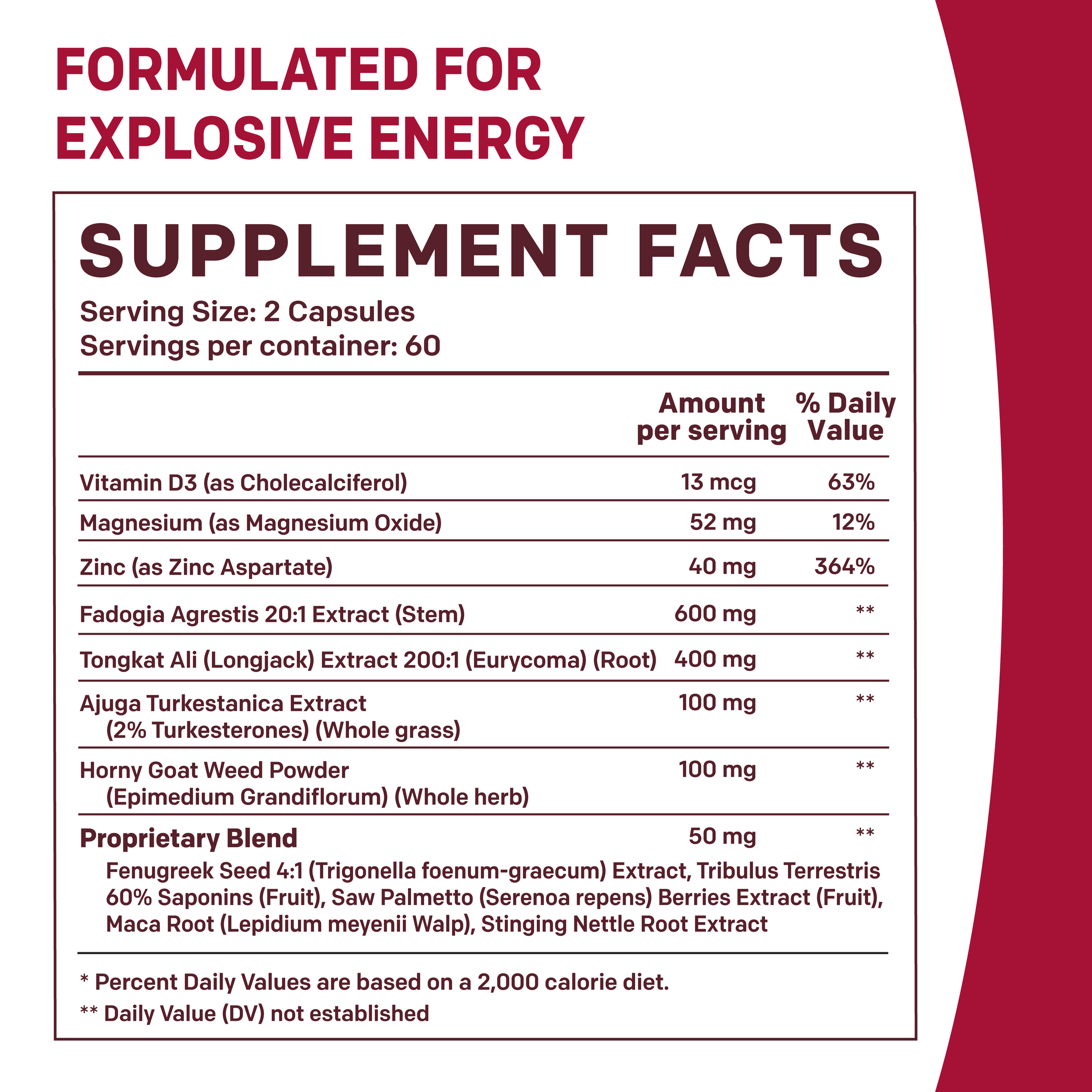12-in-1 Fadogia Agrestis and Tongkat Ali Supplement - PrimeMD