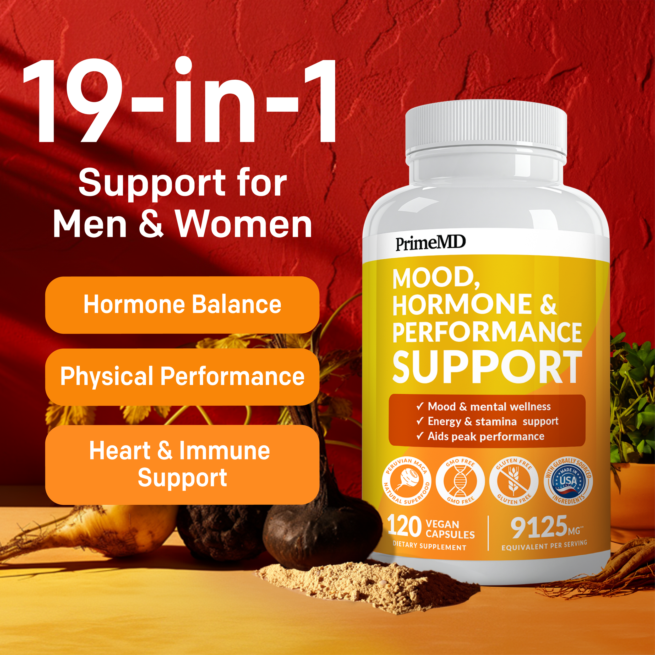 19-in-1 Peruvian Maca Root Supplement - PrimeMD