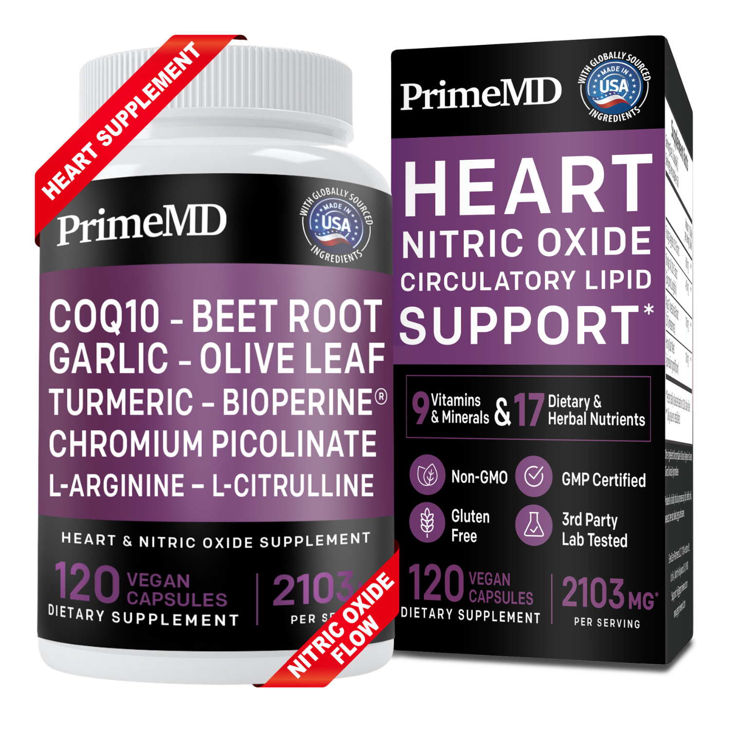 26-in-1 Nitric Oxide Blood Pressure Supplement - PrimeMD
