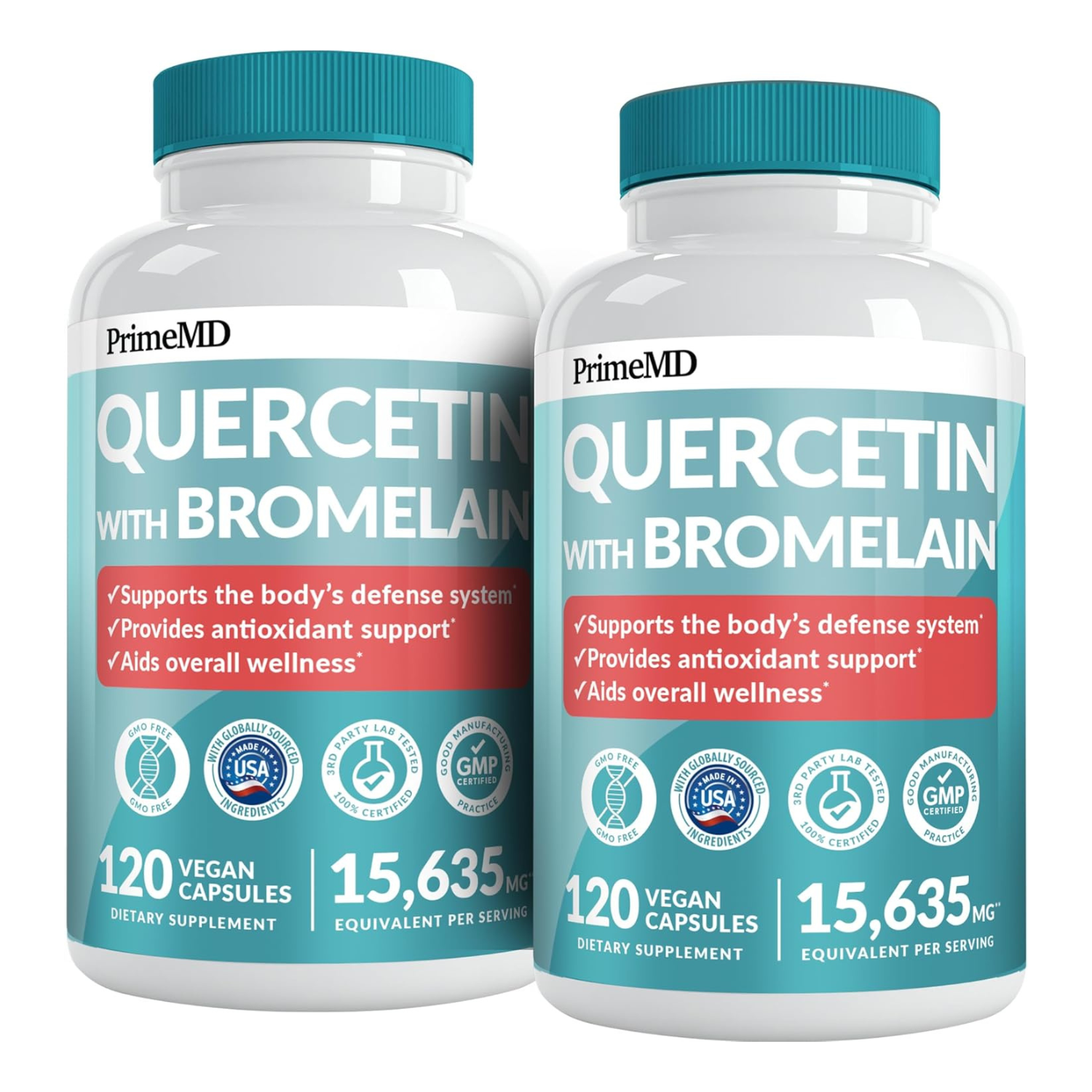 28-in-1 Quercetin with Bromelain Supplement - PrimeMD