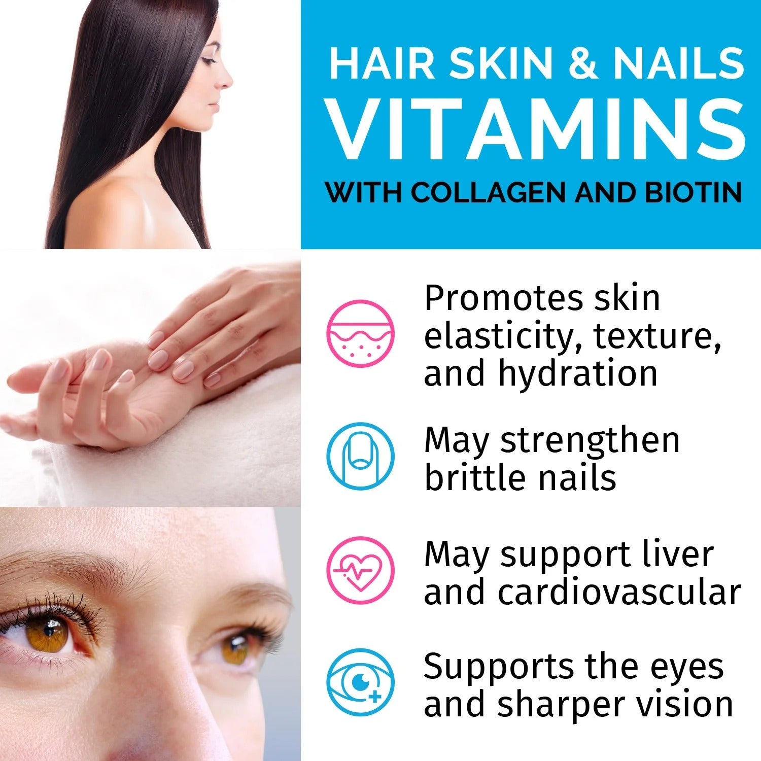 Liquid Biotin Collagen - 50,000mcg - PrimeMD