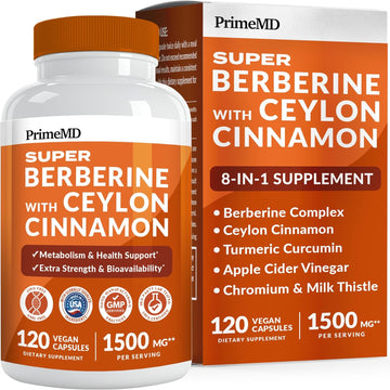 Super Berberine Supplement with Ceylon Cinnamon - PrimeMD