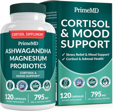 5-in-1 Cortisol Supplement with Ashwagandha - PrimeMD