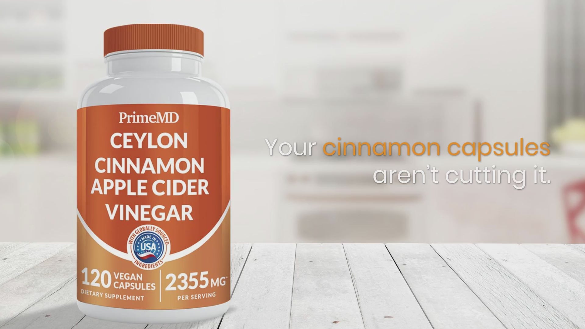 5-in-1 Ceylon Cinnamon Capsules 2355mg - Ceylon Cinnamon and Apple Cider Vinegar with Turmeric, Panax Ginseng, Cinnamon, and Bioperine