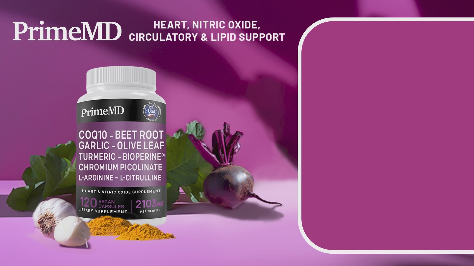 26-in-1 Heart Health & Blood Pressure Support Supplement - Nitric Oxide Booster with Beet Root, CoQ10, L-Arginine, Hawthorn Berry & Turmeric - Supports Circulation & Energy - Vegan,